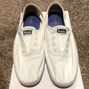 White Slide on Keds